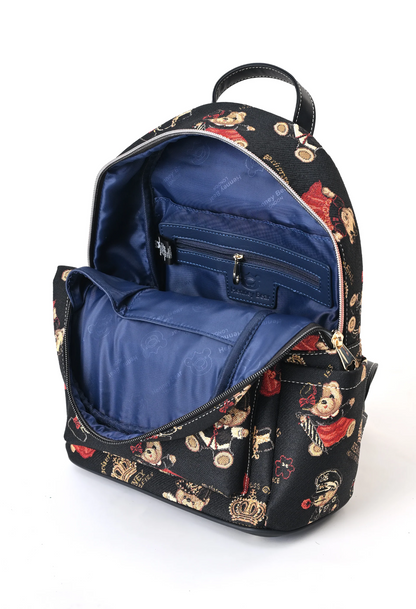 Amelia Vegan Tapestry Backpack – Lightweight Faux Leather