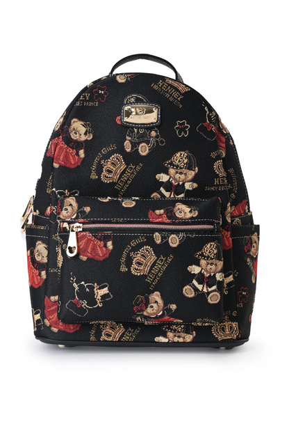 Amelia Vegan Tapestry Backpack – Lightweight Faux Leather