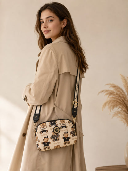 Sophia Leatherette Crossbody Shoulder Bag