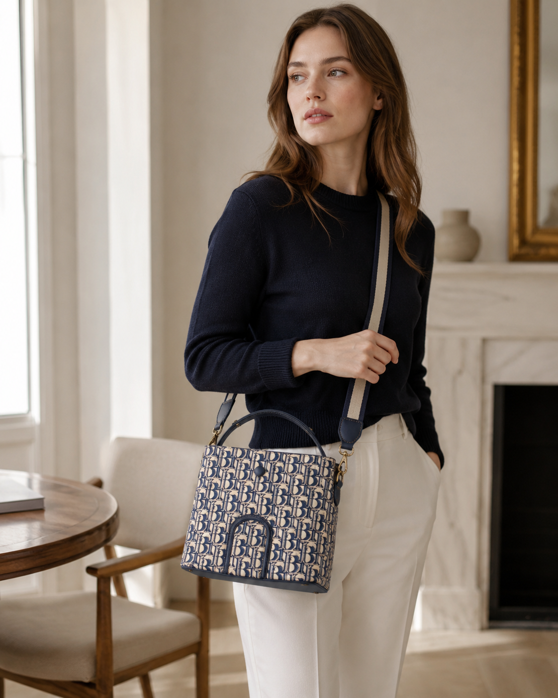 Hazel Leatherette Crossbody Bag