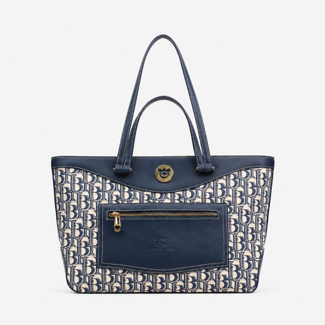 Olivia Shoulder Bag - Blue Shadow Bear