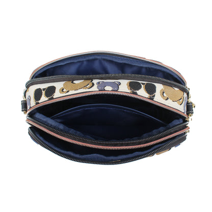 Sophia Leatherette Crossbody Bag