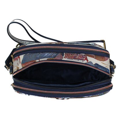 Sophia Leatherette Crossbody Bag