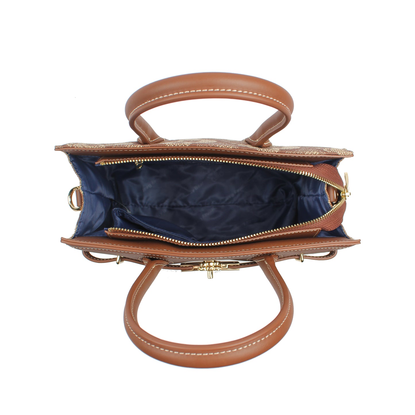 Canterburry Leatherette Top Handle Shoulder Bag