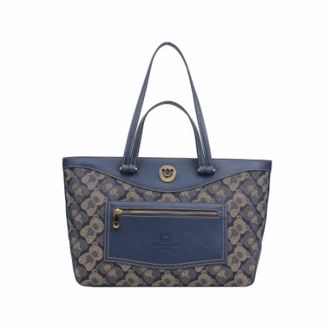 Olivia Shoulder Bag - Blue Shadow Bear